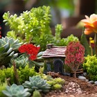 1 Pack of 6pcs Simulation Tree Plant Ornament Miniature Mini Adornment Pots