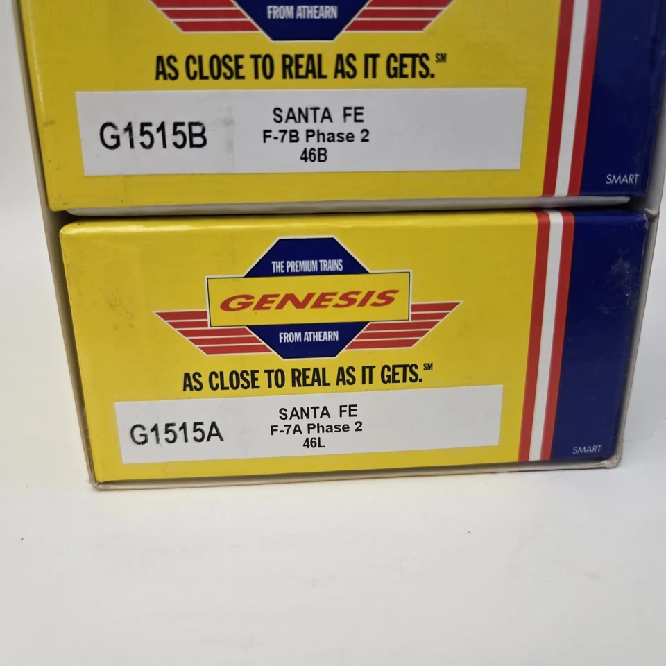 ATHEARN GENESIS #G1515  Santa Fe  F-7A & B Diesel Locos #46B & 46L H.O. 1:87 NIB - Image 2 of 4