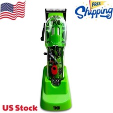 Slime 2 Barber Hair Clippers for Men 6800 RPM with Matte Green Case
