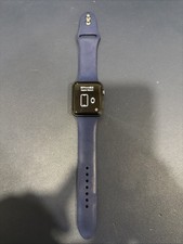 Apple Watch Series 3 GPS 42 MM Space Gray Aluminum With Blue Sport Band