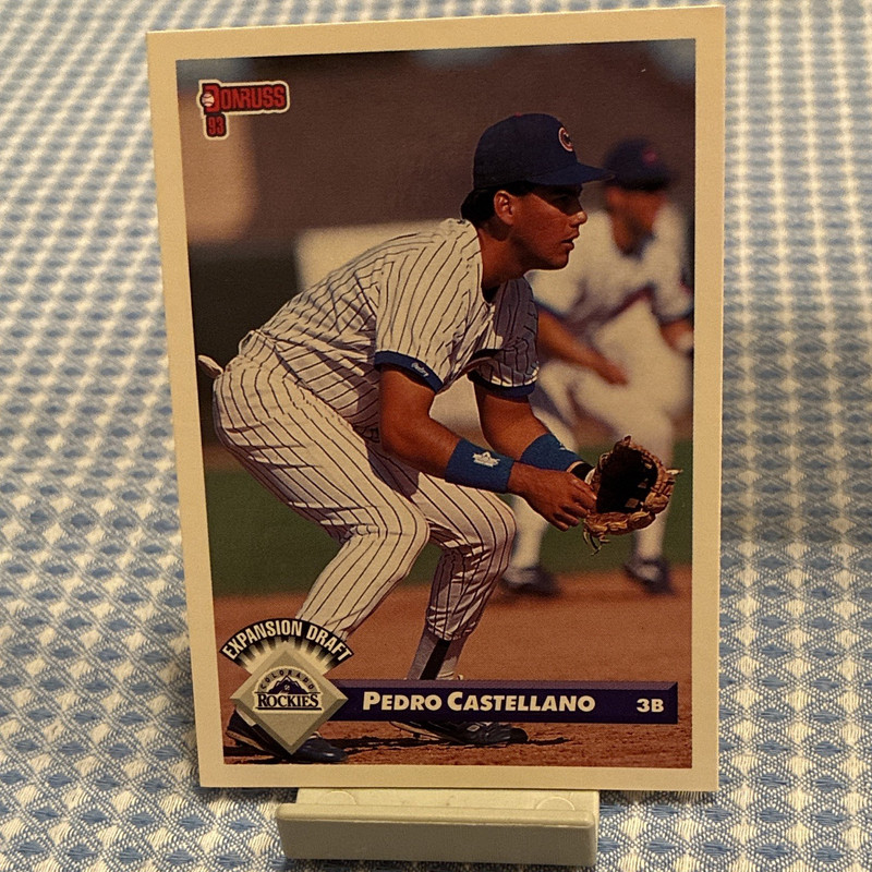 Donruss 1993 Pedro Castellano Colorado Rockies #761 MLB Baseball Rookie Card