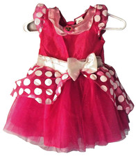 Disney Junior Girls Minnie Mouse Dress Costume Play Dress-Up Size 3-4T NEW