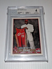 2003 Topps LeBRON JAMES #221 BGS 4 - Rookie Card Cavaliers Draft Pick #1 - 1228g. rookie card picture