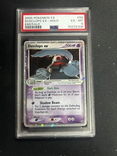 Pokemon Dusclops ex EX Emerald Holo Ultra Rare #94 PSA 6