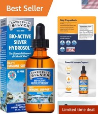 Pure 10 ppm Colloidal Silver Immune Support - 2 Fl Oz Trusted Wellness Formula