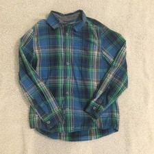 Cat and Jack Boys Button Up Dress Casual Shirt Youth Medium 8/10