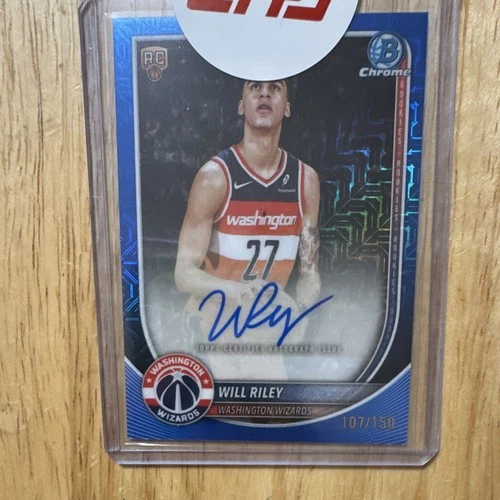 Topps 2025-26 Bowman Chrome Will Riley Rookie Washington Wizards #BCV-21
