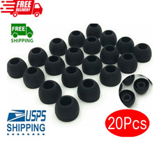 20 Pcs Premium Ear Tips Silicone Replacement Earbud Earbuds