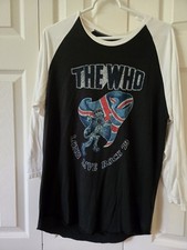 The  Who  Long Live Rock Vtg   1979 Raglan  sleeve Concert  t shirt