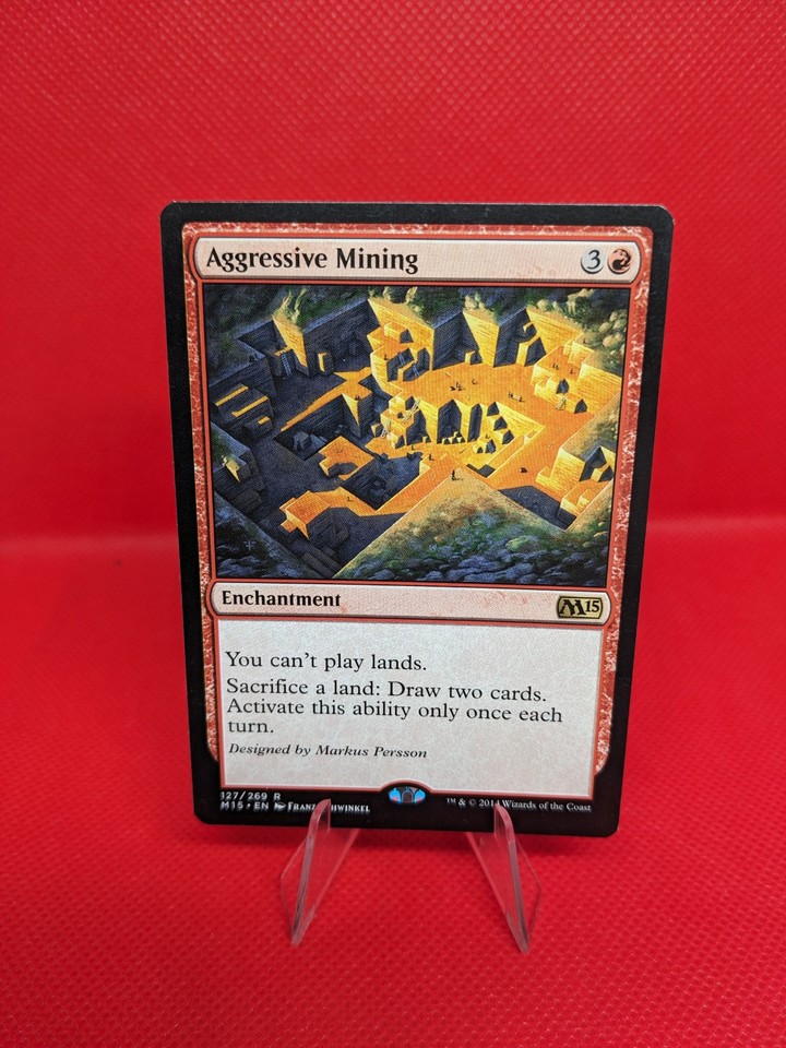 MTG Aggressive Mining Magic Core Set 2015 127/269 M15 Red Rare NM | eBay