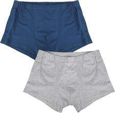 Post Surgery Boxers for Men Adaptive Tear Away Underwear Incontinence Stick-on