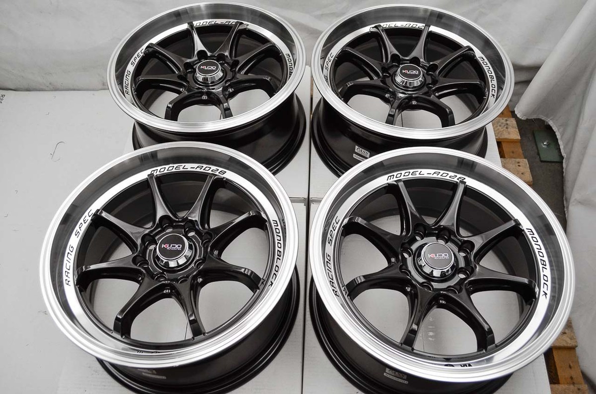 15x7 Black Wheels Rims 4 Lugs Fit Honda Civic Accord Prelude
