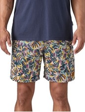 PATAGONIA BNWT £60 Sz L Wild Botanist Tidal Teal Baggies Short L Swim Shorts