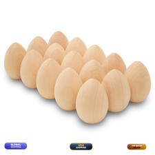 Fake Eggs To Pack Of 30 Smooth Standable Wooden Eggs For Crafts 2 Inch Wooden