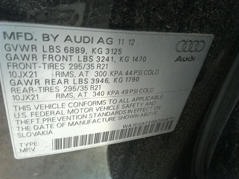 Coolant Reservoir Fits 08-15 AUDI R8 8603620
