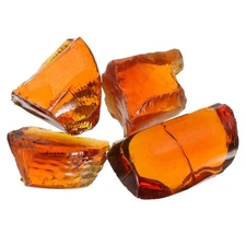 Fire Glass for Fire Pit, 5-8cm(2" to 3.1") Luster Glass Rocks, Brown