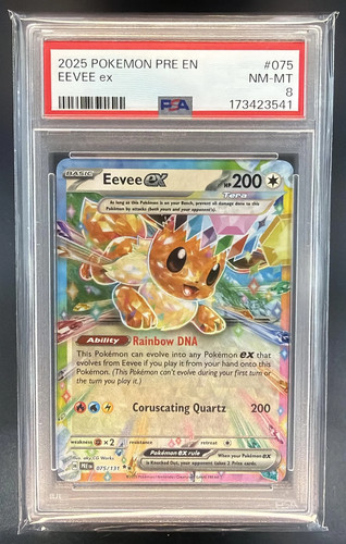Eevee ex graded PSA 8 for sale on eBay