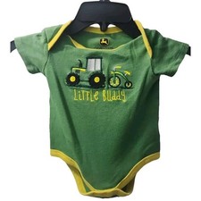 John Deere Tractor "Little Buddy" Green Bodysuit Short Sleeve 6/9M