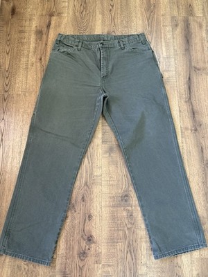 Dickies Men's Green Canvas Cotton Work Pants 38x32 MPN 1939RMS