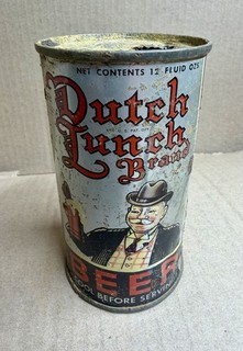 Dutch Lunch Brand Beer Flat Top Beer Can