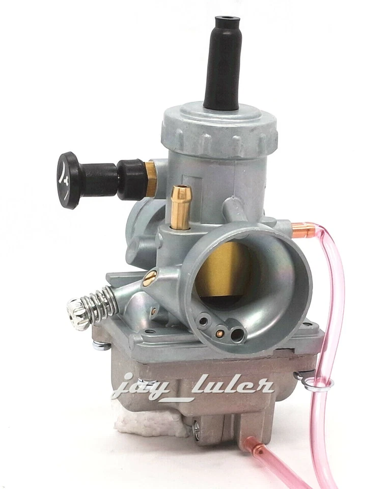 Carburador con empuñadura de acelerador y cable para Kawasaki KX60 KX65 Foto 2 de 2