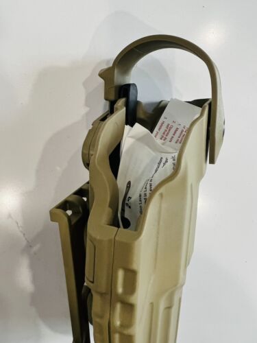 Safariland Holster Beretta M9 Tan 499 Right Hand QLS Fork - Picture 2 of 3