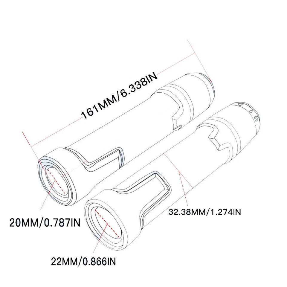 7/8" Hand Grips Handle Bar Rubber Gel For Honda CBR CBR500R 600RR 650R 1000RR Foto 2 de 4