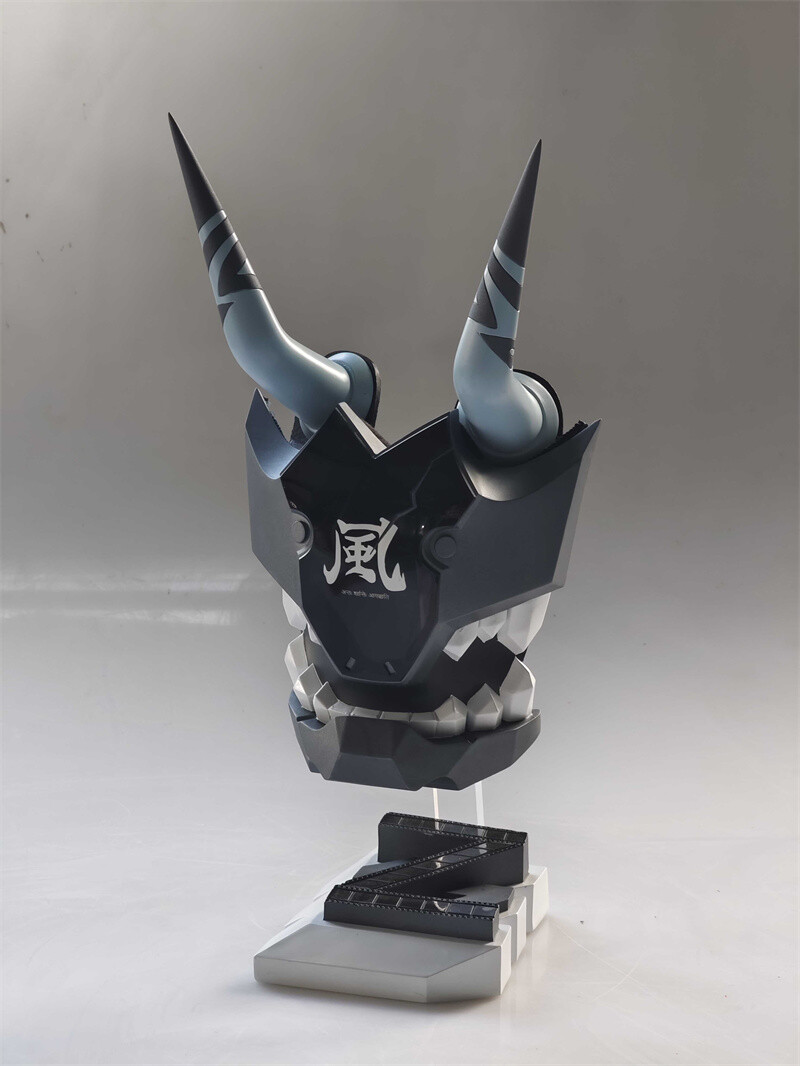 新品SANZOKU MOUNTAIN ×CAPTAIN HELM MOUNCOL Zenless Zone Zero Soukaku Helmet Mask Headgear W/Horn
