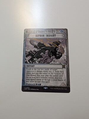 MTG - Siphon Insight (Showcase) - Outlaws of Thunder Junction NM/M Condition