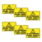 Two Stroke Fuel 25:1 Ratio 6 pack stickers quality vinyl water & fade proof
