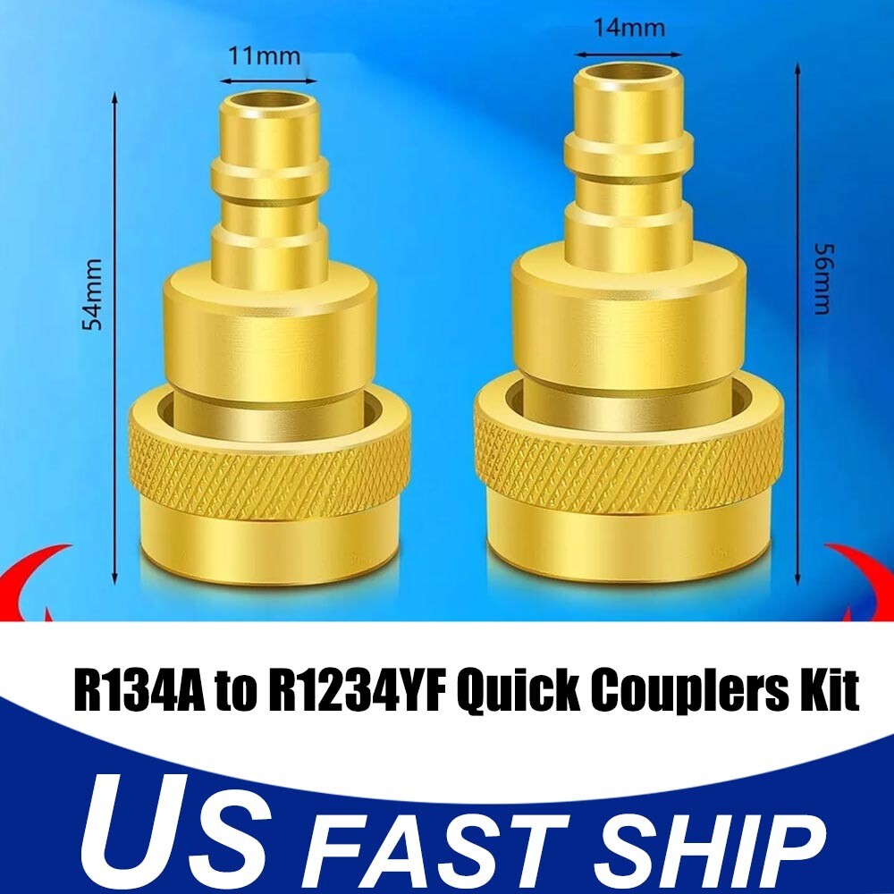 R134A to R1234YF Quick Couplers Kit Adapter Adjustable Low Side Connection Kit