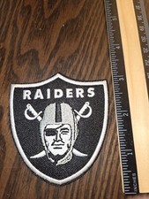 Las Vegas Raiders Shield Patch Embroidered Iron On 3x3