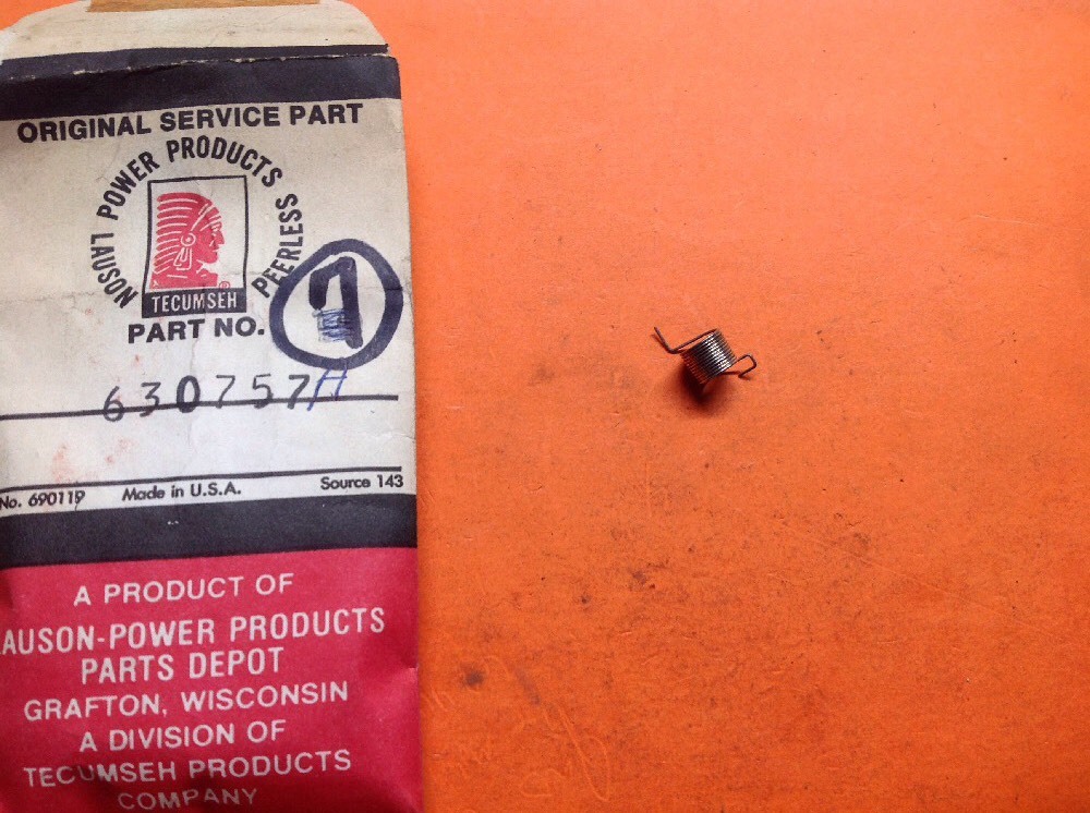 Tecumseh carburetor throttle shaft spring part 630757a carb spring eBay