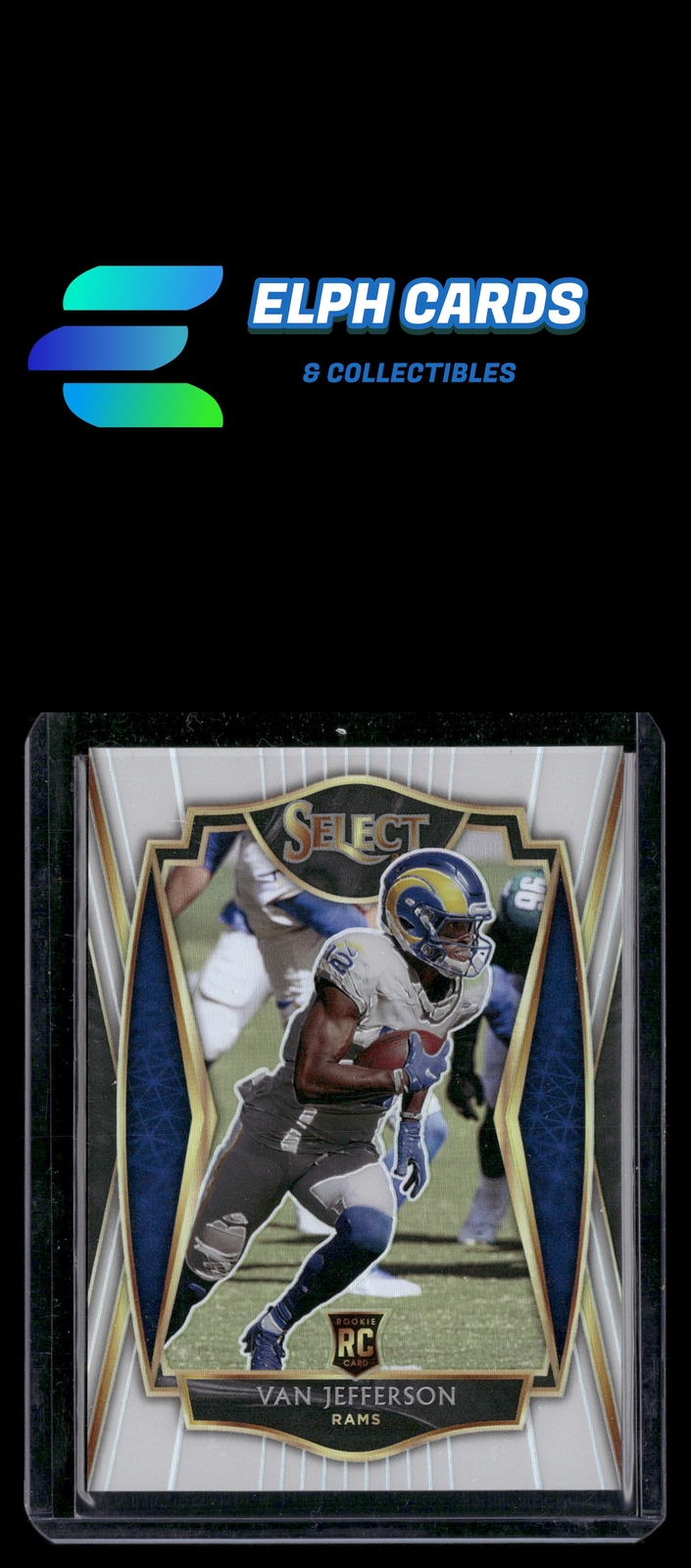 2020 Panini Select #171 Van Jefferson White Prizm #/35