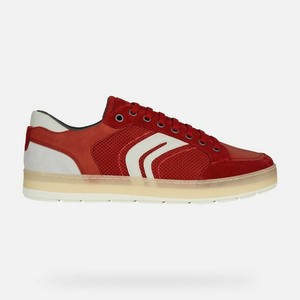 geox red trainers