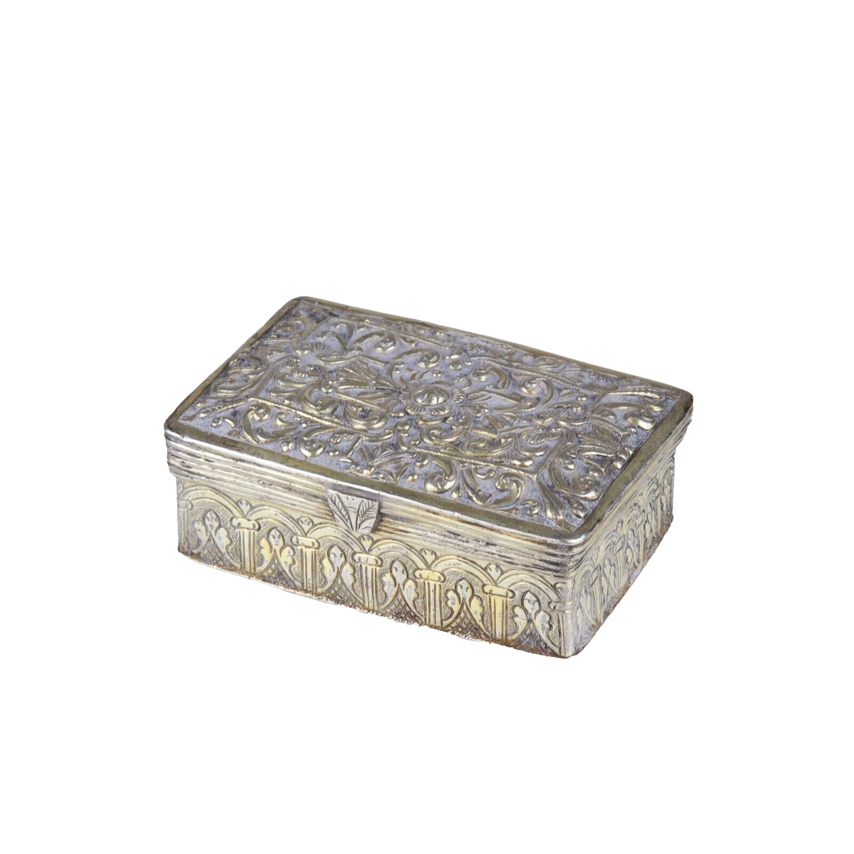 アンファン　トレイBOX　レア　カントリー RARE Lt. 17th / Ea. 18th C. Continental Silver Snuff Box w/ Hidden