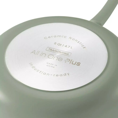 NEW Tramontina Ceramic Nonstick All In One Plus Pan 7 Piece Set Green - Picture 3 of 6