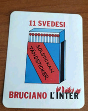 VINTAGE - CALCIO  - ADESIVO MILAN - ANTI INTER - STICKER SARCASTICO  - 1990