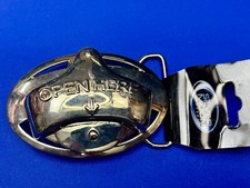 Open Here 2004 NOS Belt Buckle and Bottle Opener by Silver Moon Concepts