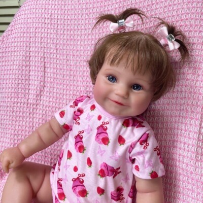 50CM Full Body Vinyl Reborn Girl Maddie lifelike Newborn Doll 3D Skin w/ Veins