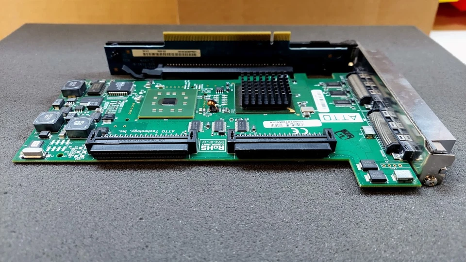 Atto Technology Inc 0209-PCBX-001 Card w/ Apple 630-9556 820-2195-B XServe Riser - Image 3 of 4