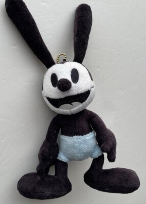 2sets Tokyo Disney Resort Oswald Lucky Rabbit Plush Badge Keychain