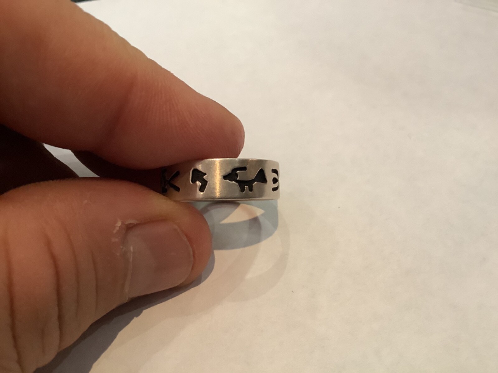 AUTHENTIC SIGNED GM STERLING SILVER NATIVE AMERIC… - image 4