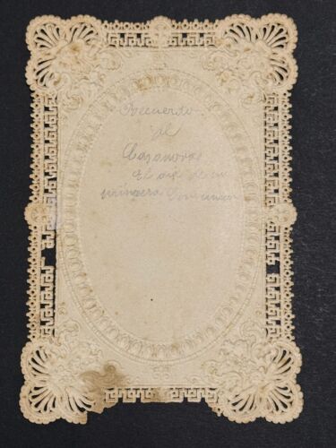 holly card santino merlettato canivet "SAN JUAN BAUTISTA" - Foto 2 di 2