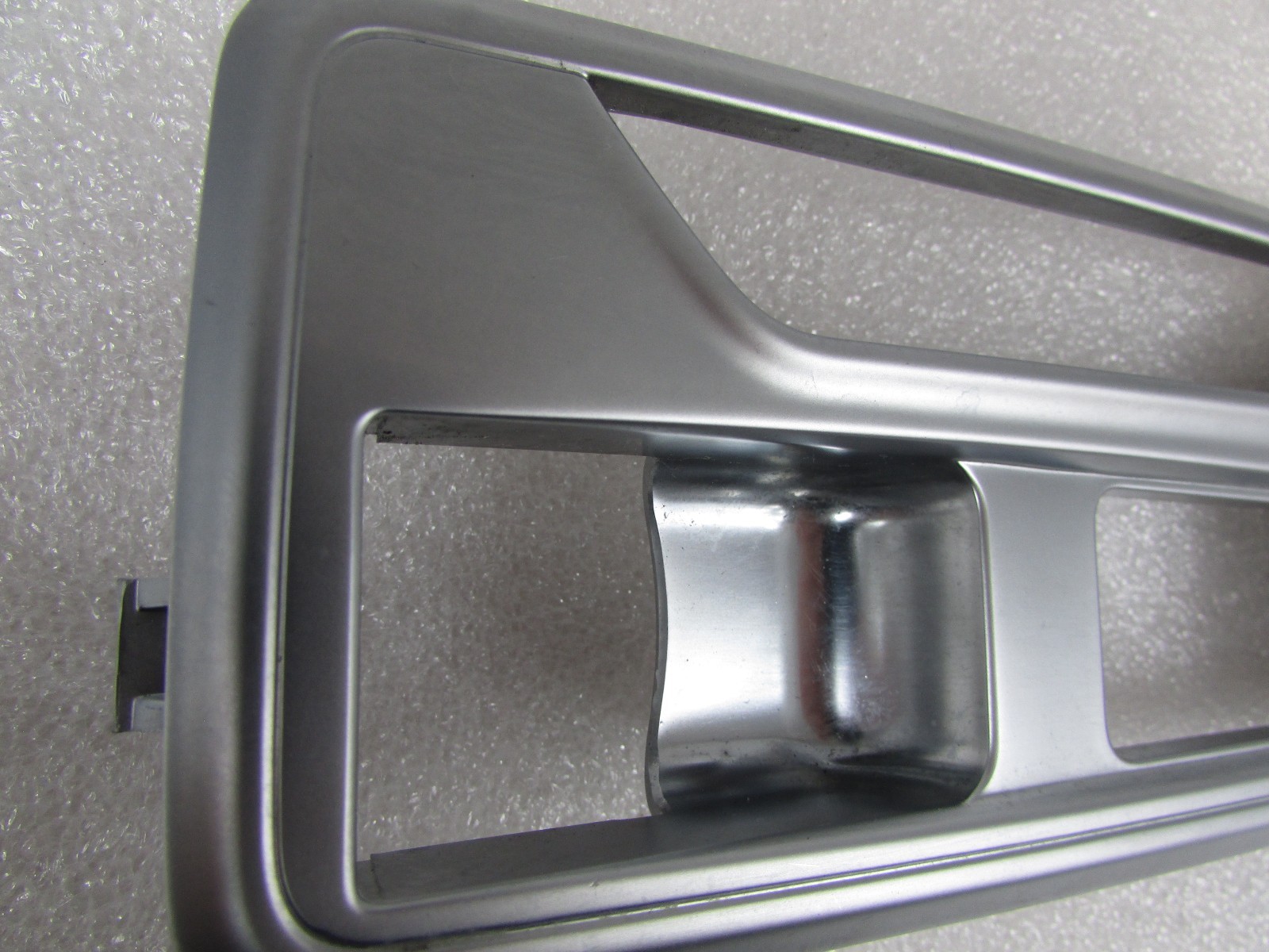 Maserati Ghibli, Console Shift Bezel Trim Panel, Silver, Used, 670010725