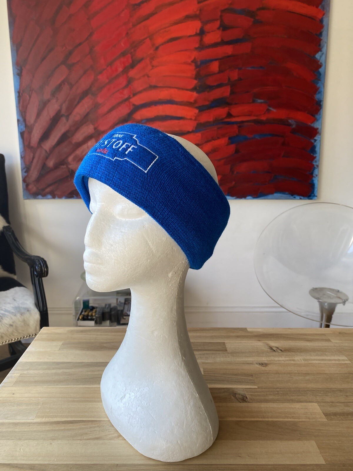 Retro Ski Headband Vintage Ear Warmers Beanie Eristoff Vodka Colourful