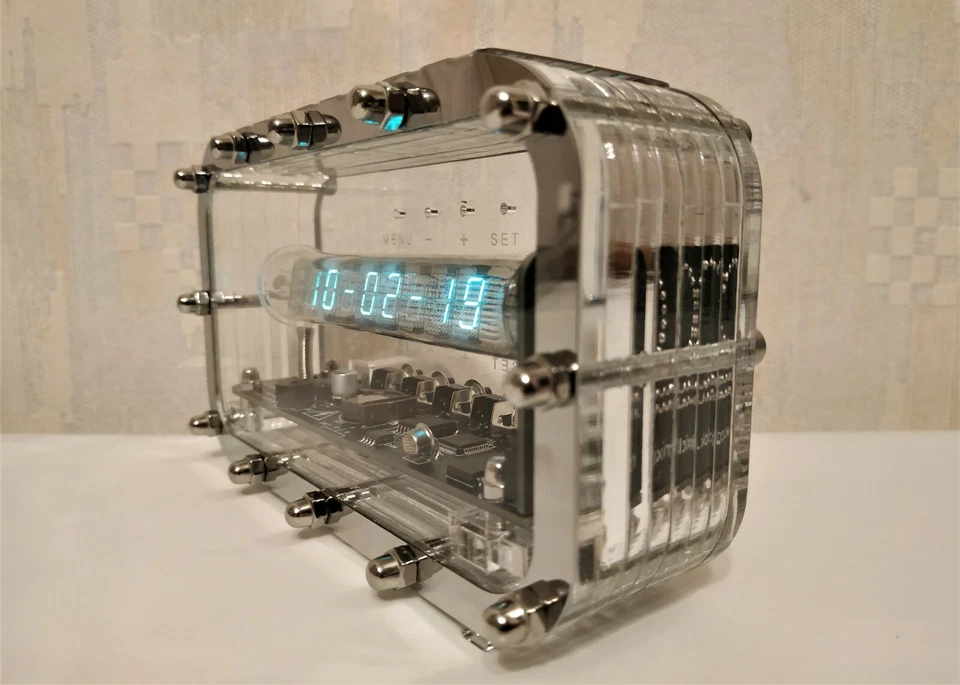 Nixie clock nixie tube clock homemade handmade vintage retro tubes desk VFD ICE - Image 3 of 4