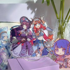 Genshin Impact Double Sided Acrylic Standing Plate Desktop Trinkets Cosplay Gift