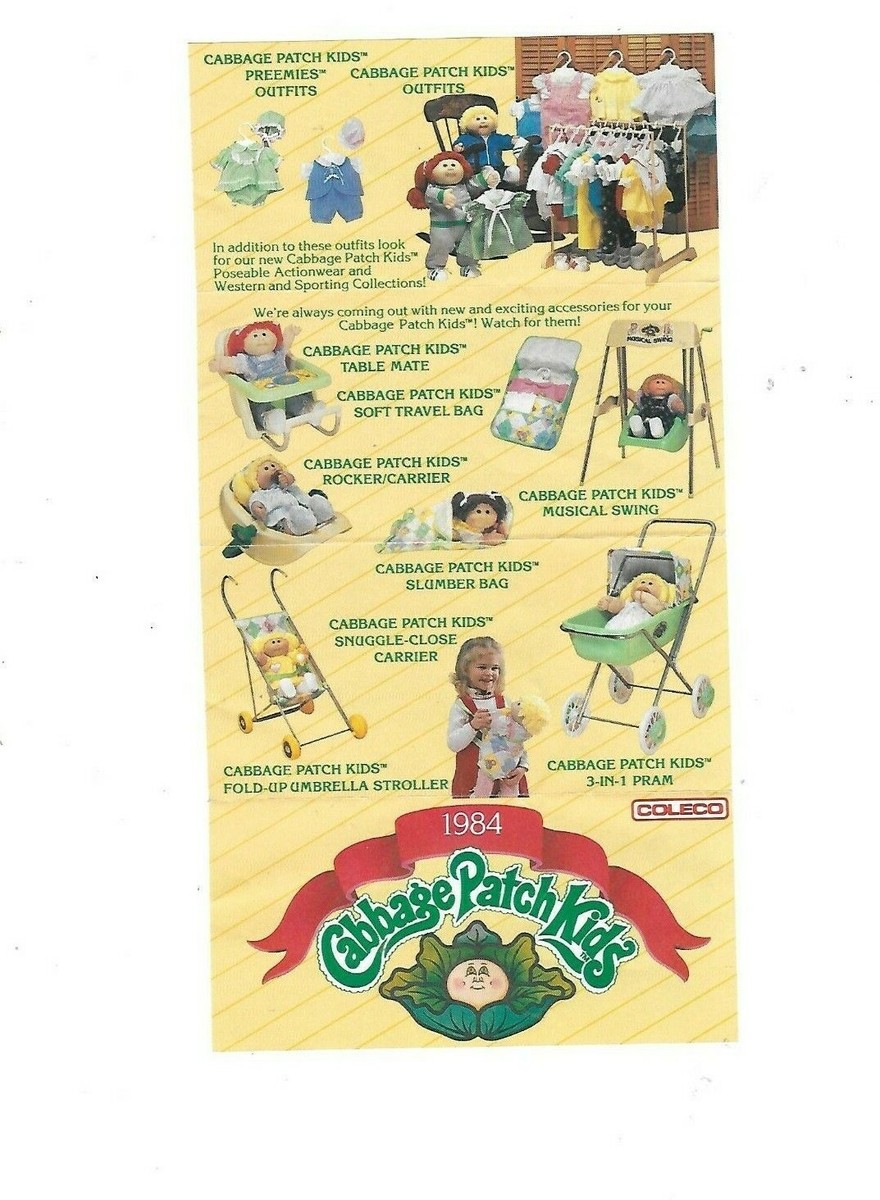1984 CABBAGE PATCH KIDS ad paper vintage