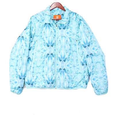 Merrell Women's Blue Quilted Full Zip Parka Jacket - Size XL